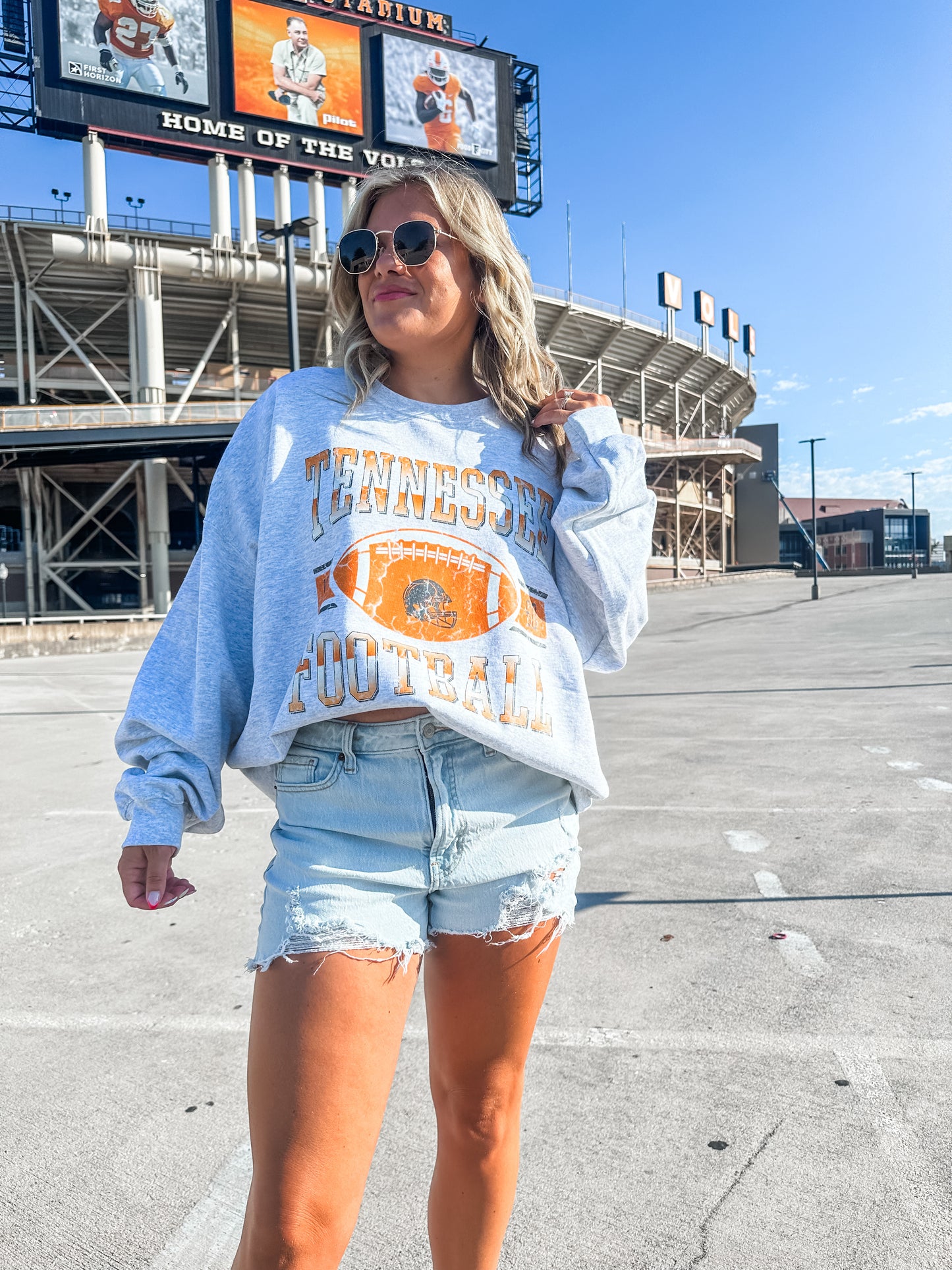 Tennessee Gridiron Ash Sweatshirt