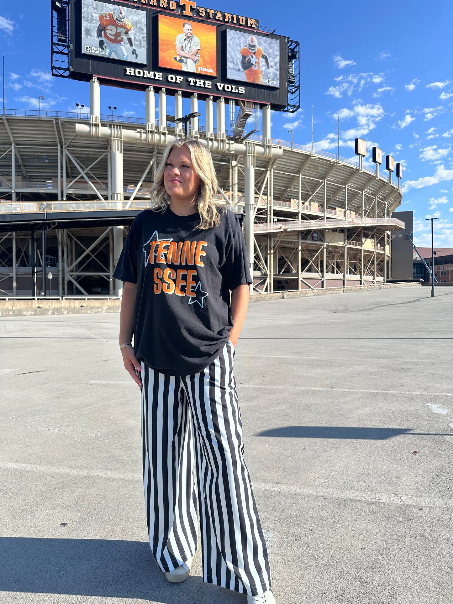 Tennessee Star Black Vintage Tee