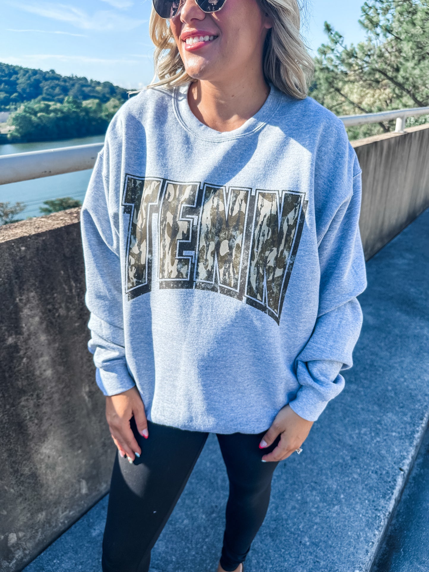 TENN Camo Arch- Sport Gray Sweatshirt
