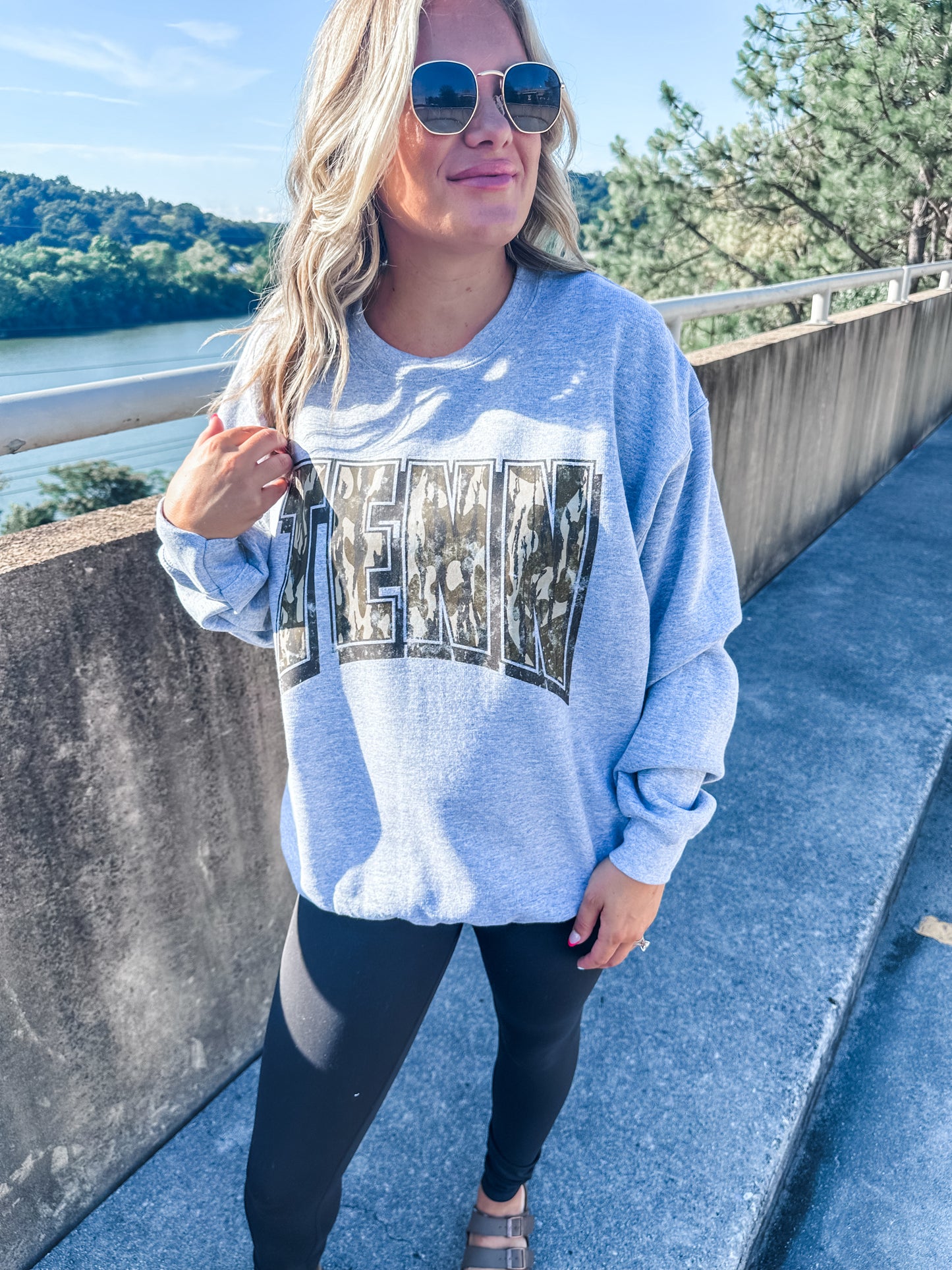 TENN Camo Arch- Sport Gray Sweatshirt