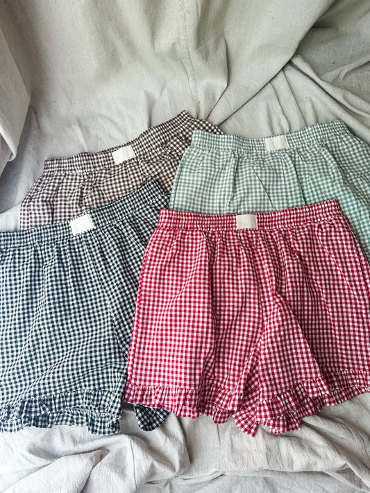 Gingham Boxer Shorts