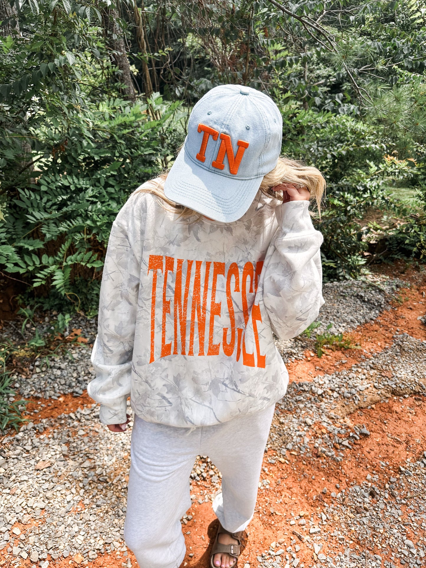 Gray Camo Mockneck- TENNESSEE
